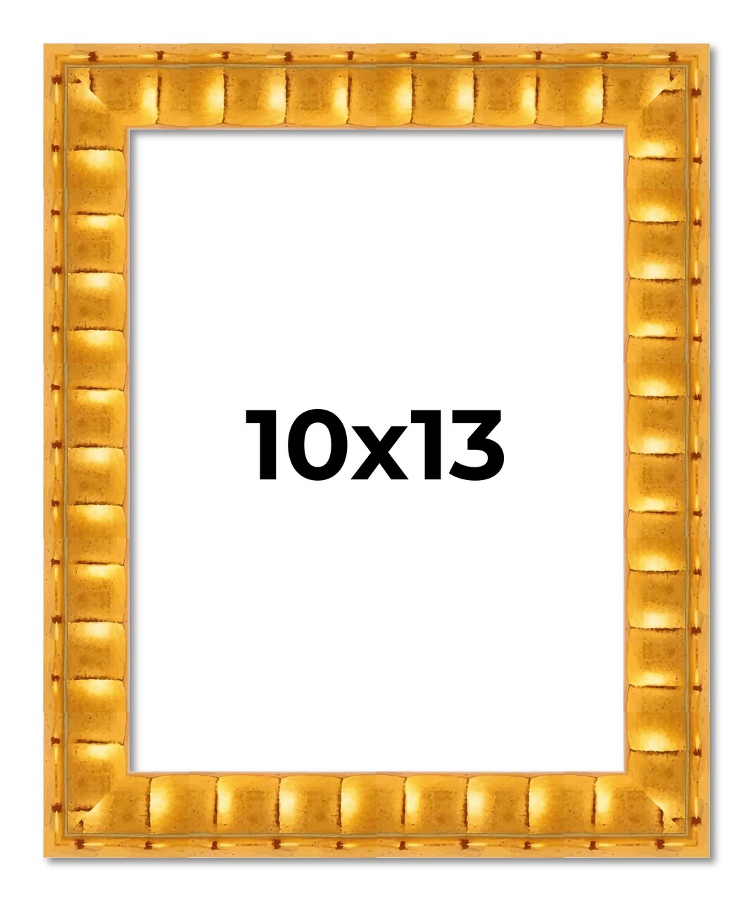 10x13 Bamboo Picture Frame with UV-Resistant Acrylic & Acid Free Backing, Available in 4 Finishes - Brown, Black, Gold, and Natural